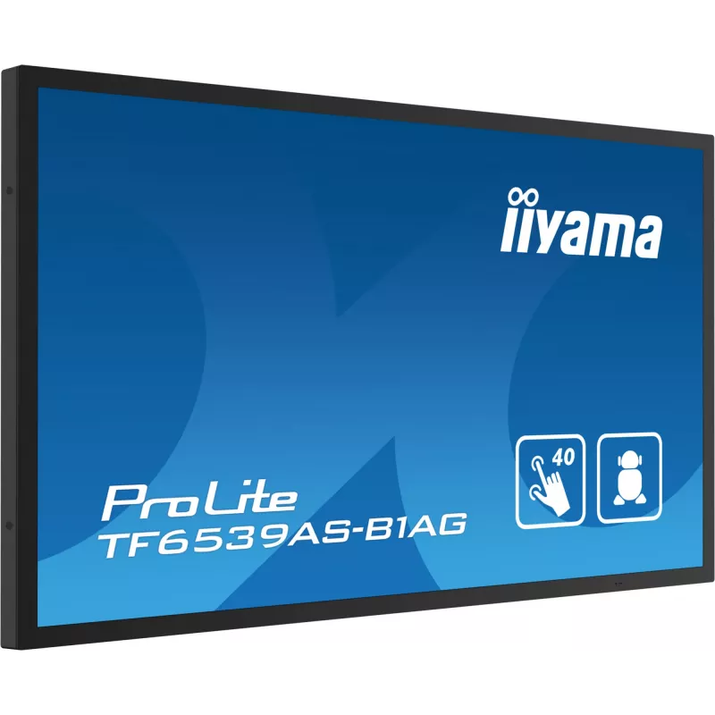 Skaitmeninių ženklų plokščiasis ekranas iiyama TF6539AS-B1AG 64,5 colio liečiamasis LED 3840 x 2160