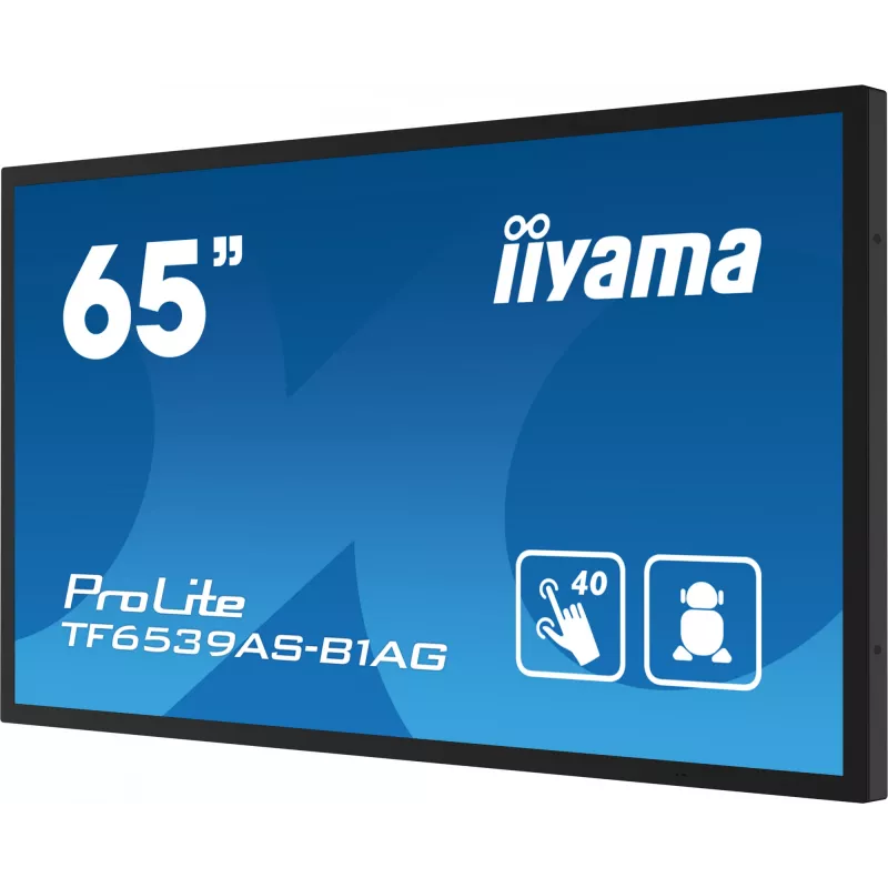 Skaitmeninių ženklų plokščiasis ekranas iiyama TF6539AS-B1AG 64,5 colio liečiamasis LED 3840 x 2160