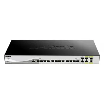 D-Link DXS-1210-16TC/E tinklo komutatorius Valdomas L2 10G Ethernet (100/1000/10000) Pilka