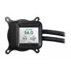 Skysčio aušinimo sistema ASUS Prime LC 360 ARGB LCD — 360 mm radiatorius, 3x 120 mm ventiliatoriai, LCD, PWM, juoda