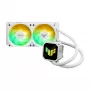 „All-in-one“ skysčio aušintuvas ASUS TUF GAMING LC III 240 ARGB WHT – 240 mm radiatorius, 2x 120 mm ventiliatoriai, PWM, balta