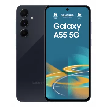 Samsung Galaxy A55 5G 16,8 cm (6,6 colio) hibridinis dviejų SIM kortelių Android 14 USB Type-C 8 GB 128 GB 5000 mAh tamsiai mėlynas