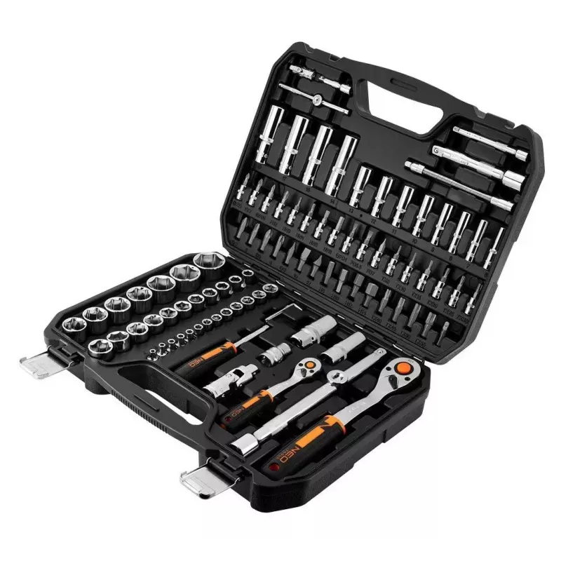 Lizdų rinkinys NEO Tools 10-062, 1/2 colio pavara, 10 vienetų