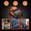 Pluošto sujungimo aparatas Extralink AI-9 7800 mAh baterija LED lempa LCD 5,1 colio