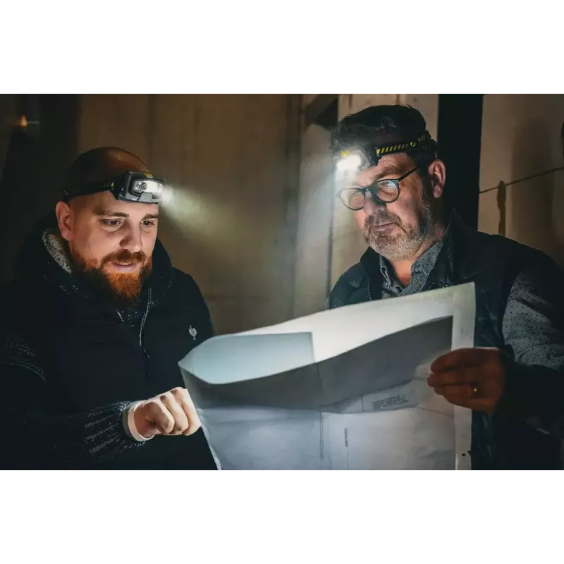 Galvos žibintuvėlis Ledlenser HF8R Work Juoda LED IP68 20 lm