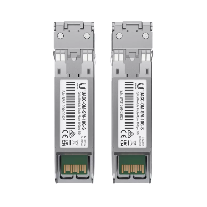 UBIQUITI NETWORKS 10 gbps SFP+ 1xLC SM 1270/1330nm BiDi 10km – 2 vnt. pakuotė (UF-SM-10G-S-20)