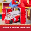 PAW Patrol priešgaisrinės gelbėjimo valdymo centras su Marshall Figūra, gelbėtojų gaisrine mašina, šviesomis, paleidimo įrenginiu ir garso efektais, vaikų žaislai berniukams ir mergaitėms nuo 3 metų
