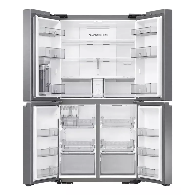 Šaldytuvas su šaldikliu Samsung RF59C701ES9 — French door, 649 L bendras (390 L šaldytuvas / 269 L šaldiklis), sidabrinis
