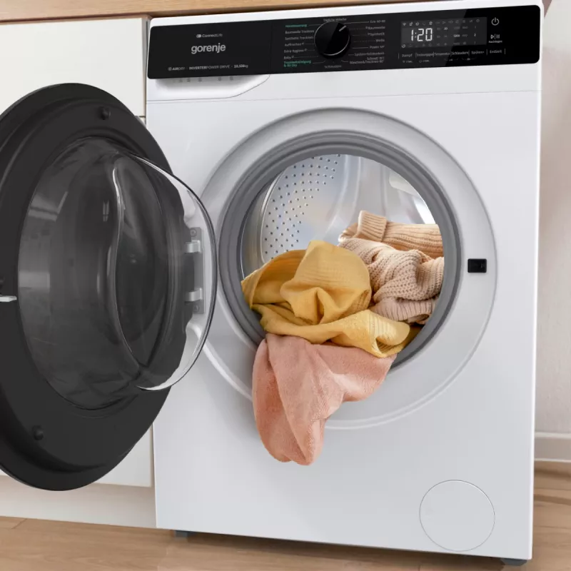 Gorenje WD2PA1X64ADW/DE skalbyklė su džiovykle Laisvai pastatoma Priekinė White