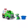 PAW Patrol gaisrinė gelbėtoja: Rocky gelbėjimo gaisrinė autocisterna su veiksmo figūrėle, griebimo žnyplėmis ir žaisliniu sunkvežimiu, vaikiški žaislai berniukams ir mergaitėms nuo 3 metų