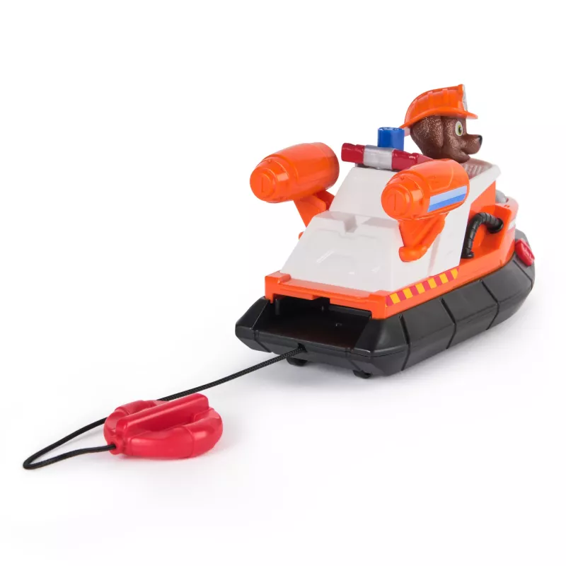PAW Patrol Fire Rescue: Zuma Rescue Fire Boat su veiksmo figūrėle, paleidžiamu gelbėjimo ratu, meškėnu ir žaisline valtimi, vaikiški žaislai berniukams ir mergaitėms nuo 3 metų