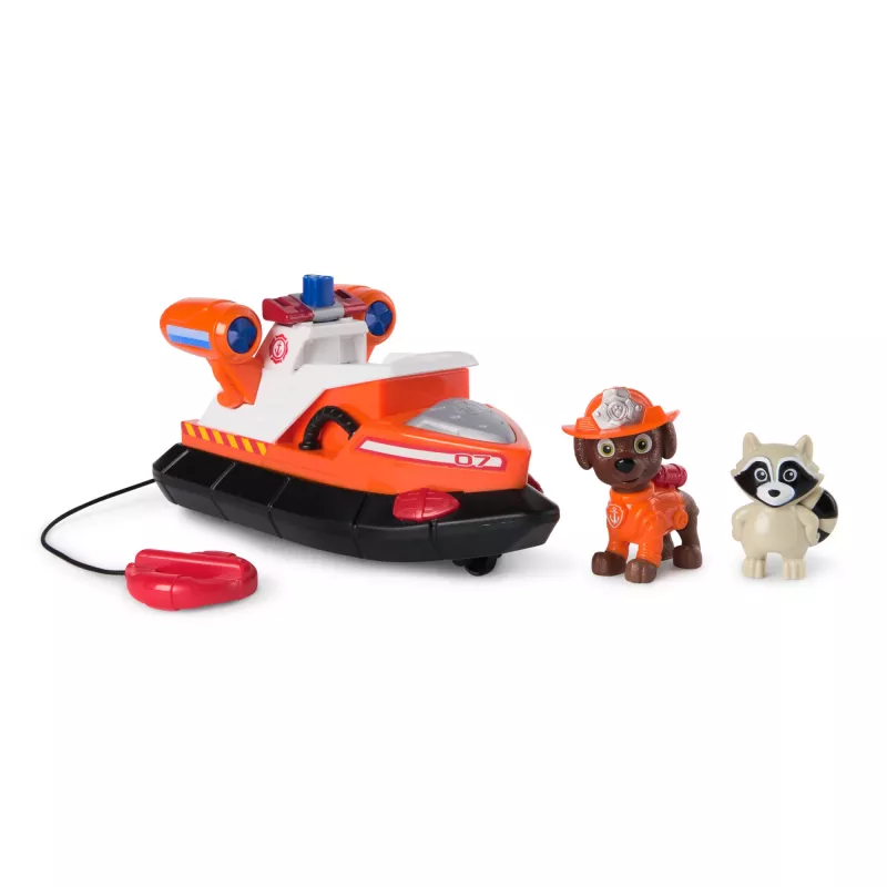 PAW Patrol Fire Rescue: Zuma Rescue Fire Boat su veiksmo figūrėle, paleidžiamu gelbėjimo ratu, meškėnu ir žaisline valtimi, vaikiški žaislai berniukams ir mergaitėms nuo 3 metų