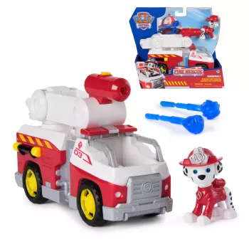 Žaislinis gaisrinis automobilis Spin Master Marshall Rescue Fire Engine su veiksmo figūrėle, sviedinių leistuvu, plastikinis, nuo 3 metų