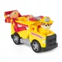 PAW Patrol gaisrinė gelbėjimo tarnyba: Rubble gelbėjimo gaisrinis savivartis su veiksmo figūrėle, sviediniais ir žaisliniu sunkvežimiu, vaikiški žaislai berniukams ir mergaitėms nuo 3 metų