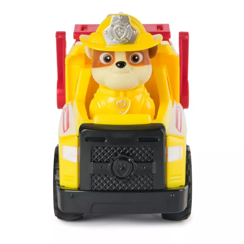 PAW Patrol gaisrinė gelbėjimo tarnyba: Rubble gelbėjimo gaisrinis savivartis su veiksmo figūrėle, sviediniais ir žaisliniu sunkvežimiu, vaikiški žaislai berniukams ir mergaitėms nuo 3 metų