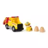 PAW Patrol gaisrinė gelbėjimo tarnyba: Rubble gelbėjimo gaisrinis savivartis su veiksmo figūrėle, sviediniais ir žaisliniu sunkvežimiu, vaikiški žaislai berniukams ir mergaitėms nuo 3 metų