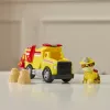 PAW Patrol gaisrinė gelbėjimo tarnyba: Rubble gelbėjimo gaisrinis savivartis su veiksmo figūrėle, sviediniais ir žaisliniu sunkvežimiu, vaikiški žaislai berniukams ir mergaitėms nuo 3 metų