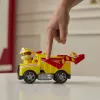 PAW Patrol gaisrinė gelbėjimo tarnyba: Rubble gelbėjimo gaisrinis savivartis su veiksmo figūrėle, sviediniais ir žaisliniu sunkvežimiu, vaikiški žaislai berniukams ir mergaitėms nuo 3 metų