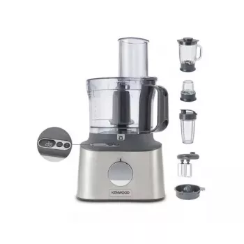 Virtuvės kombainas Kenwood MultiPro Compact+ FDM316SS — 800 W, 2 L dubuo, pilka, įmontuotos svarstyklės