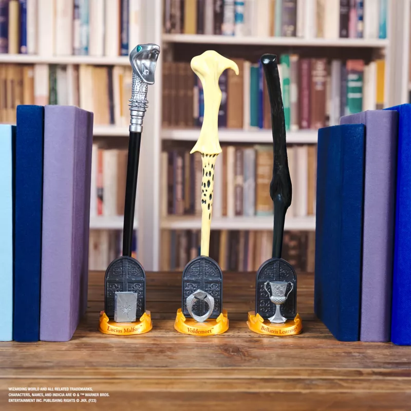 Wizarding World Harry Potter, 12 colių magiškas kolekcinis Ron Weasley lazdelė, stovas ir lieto metalo ikona, magiški artefaktai, aksesuaras kostiumams