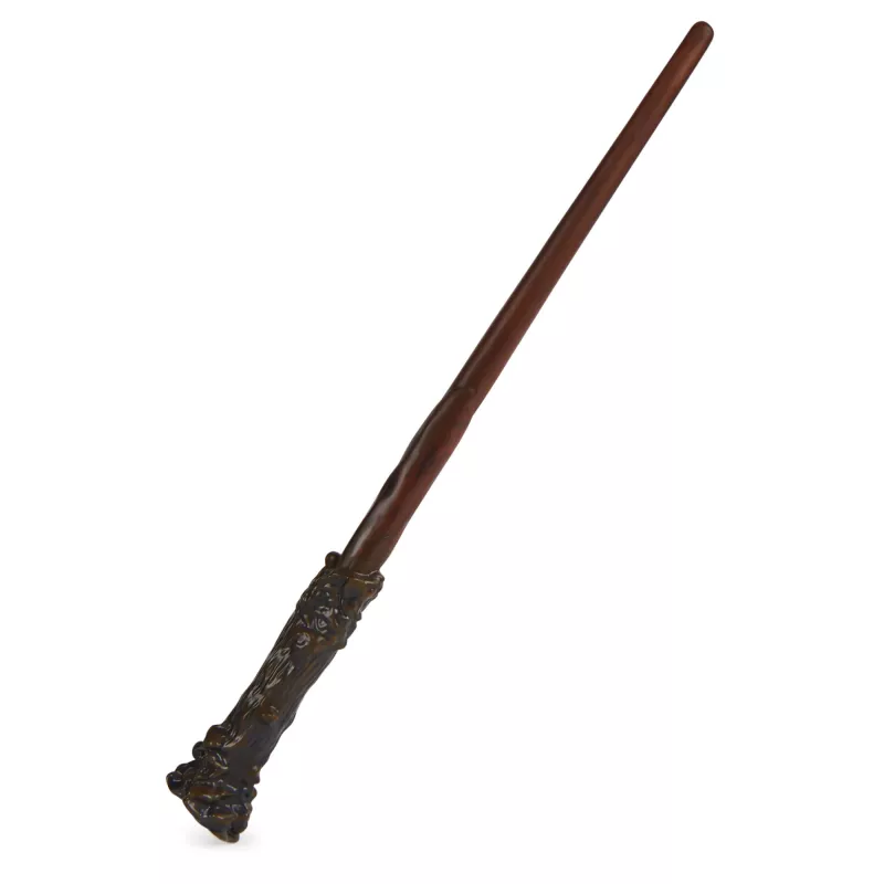 Wizarding World Haris Poteris, 12 colių stebuklingas kolekcinis Hario Poterio lazdelė su stovu ir lieto metalo ženkliuku, Magiškos būtybės, kostiumų aksesuaras