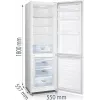 Gorenje Kombinuotas šaldytuvas-šaldiklis RK418DPW4 BE, 269 L, N-ST, 39 dB, 3.2 kg/24h, D, Baltas