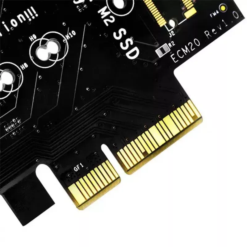 Sąsajos plokštė Sidabrinėstone ECM20 vidinė PCIe SATA