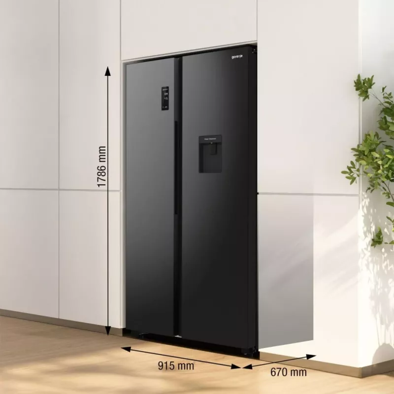 Gorenje NRR9185EABXLWD Šaldytuvas šalia šaldiklio 547 L