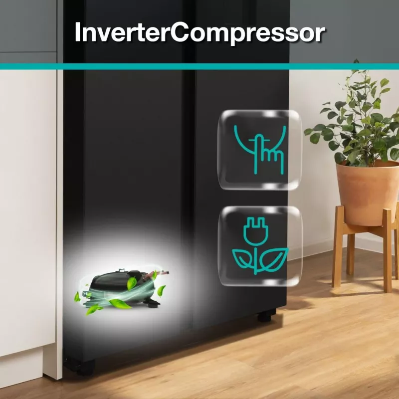 Gorenje NRR9185EABXLWD Šaldytuvas šalia šaldiklio 547 L
