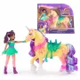 Mini lėlių rinkinys Usorteret Unicorn Academy Ava & Leaf Power of Friendship su permatomu balnu ir 2 priedais, 168 mm, plastikas