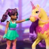 Mini lėlių rinkinys Usorteret Unicorn Academy Ava & Leaf Power of Friendship su permatomu balnu ir 2 priedais, 168 mm, plastikas