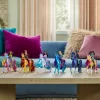 Mini lėlių rinkinys Usorteret Unicorn Academy Ava & Leaf Power of Friendship su permatomu balnu ir 2 priedais, 168 mm, plastikas