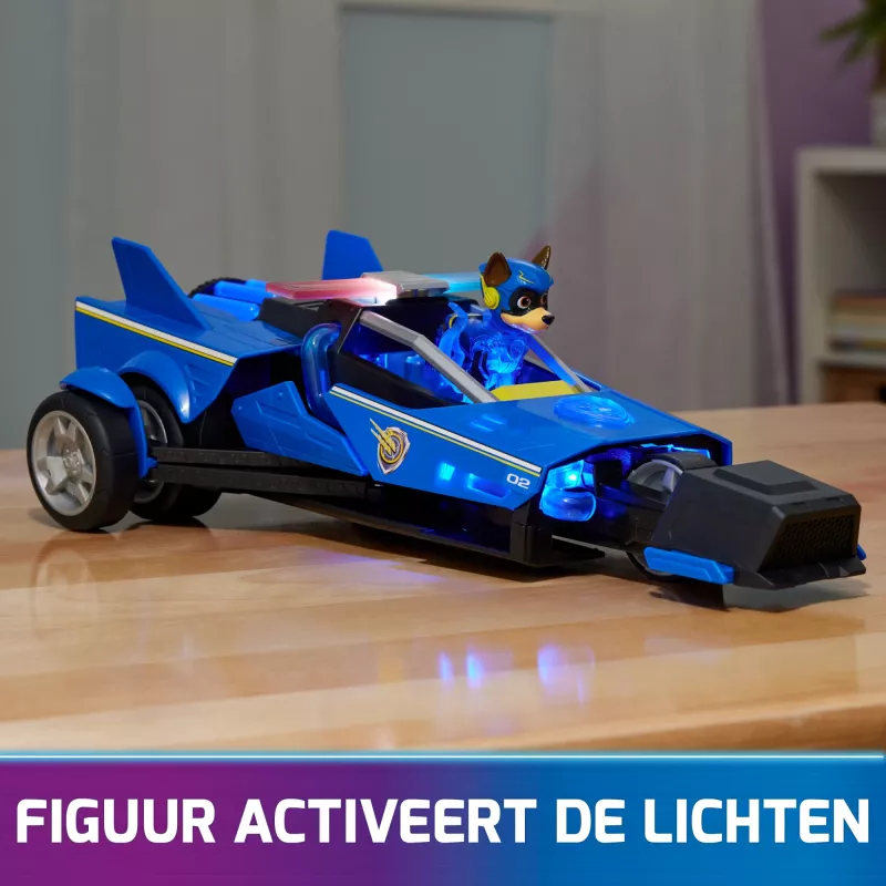 Policinis automobilis PAW Patrol Chase'o galingas transformuojantis kreiseris su šviesomis ir garsais