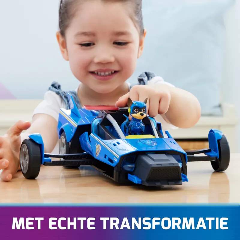 Policinis automobilis PAW Patrol Chase'o galingas transformuojantis kreiseris su šviesomis ir garsais