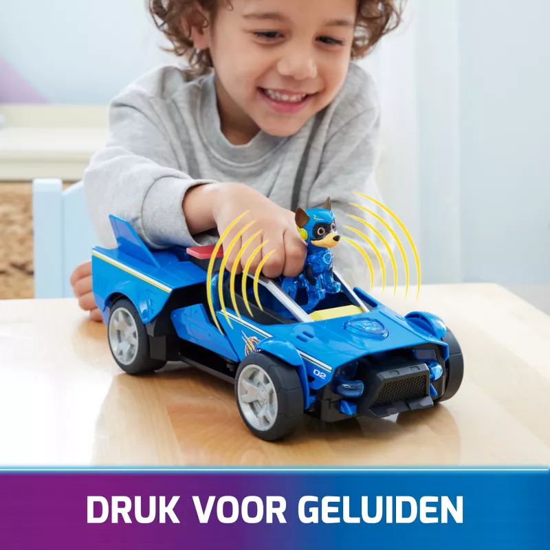 Policinis automobilis PAW Patrol Chase'o galingas transformuojantis kreiseris su šviesomis ir garsais