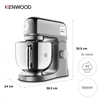 Stovas maišytuvas Kenwood kMix Special Edition KMX760ACH — 1000 W, chromas, nerūdijančio plieno dubuo