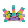 Kinetic Sand , Ultimate Sandisfying Set su 2 lb žaidimų smėlio (rožinis, geltonas ir žalsvai mėlynas), 10 įrankių ir formelių, sensoriniai žaislai vaikams nuo 7 metų