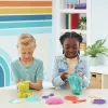 Kinetic Sand , Ultimate Sandisfying Set su 2 lb žaidimų smėlio (rožinis, geltonas ir žalsvai mėlynas), 10 įrankių ir formelių, sensoriniai žaislai vaikams nuo 7 metų