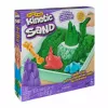 „Spinmaster“ vaikiškas kinetinio smėlio rinkinys 6067479 — 454 g žalio žaidimų smėlio, smėlio dėžės saugykla, 4 formelės ir įrankiai