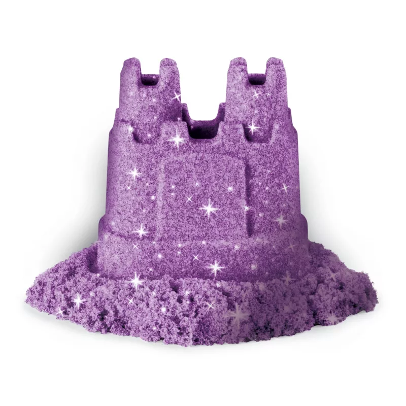 Kinetic Sand, Shimmer Sand 3 rinkinys su formomis ir 12 uncijų, vaikų kinetinis smėlis, 4 metai, netoksiškas, plastikas, mėlyna, rožinė, violetinė