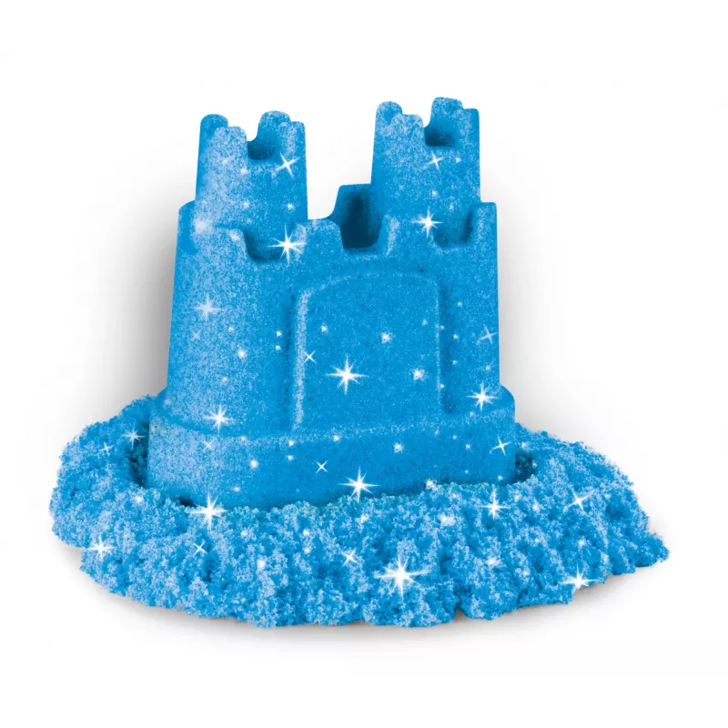 Kinetic Sand, Shimmer Sand 3 rinkinys su formomis ir 12 uncijų, vaikų kinetinis smėlis, 4 metai, netoksiškas, plastikas, mėlyna, rožinė, violetinė