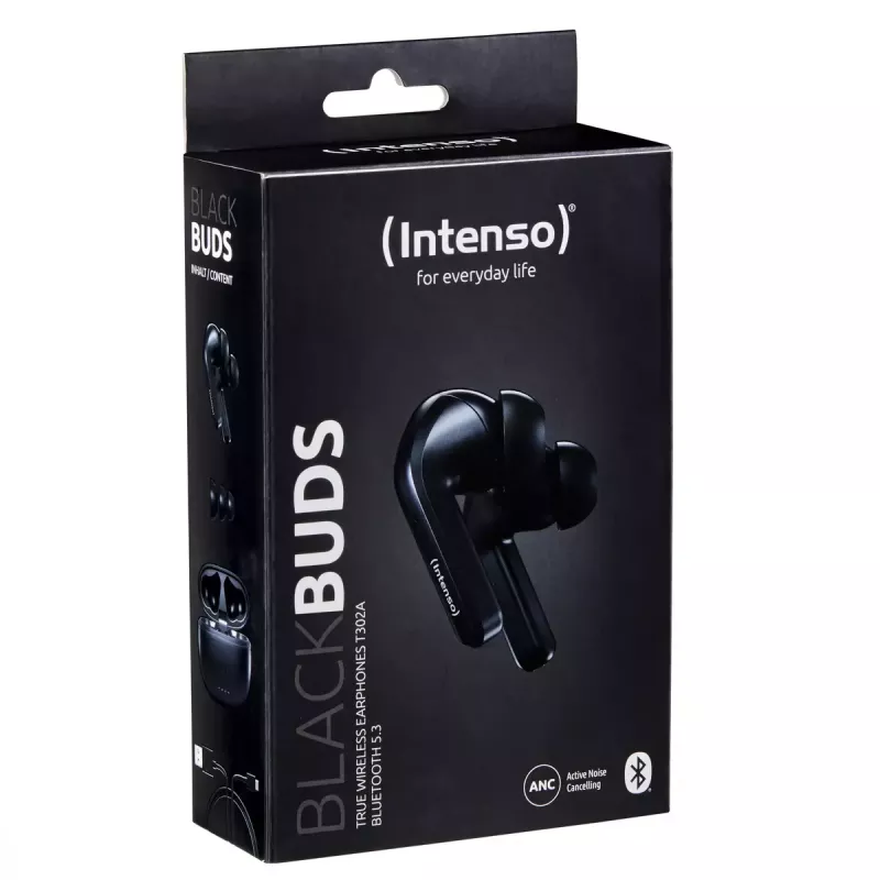 Ausinės Intenso Juoda Buds T300A