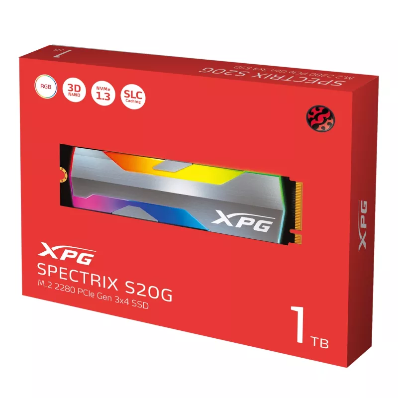 SSD disk XPG SPECTRIX S20G 1 TB M.2 PCI Express 3.0 NVMe