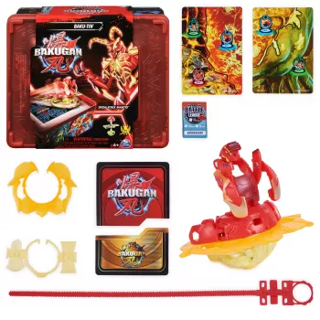 Bakugan Baku-tin su Special Attack Mantid, pritaikomi, besisukantys veiksmo figūrėlė ir žaislų laikymo dėžutė, vaikų žaislai berniukams ir mergaitėms nuo 6 metų