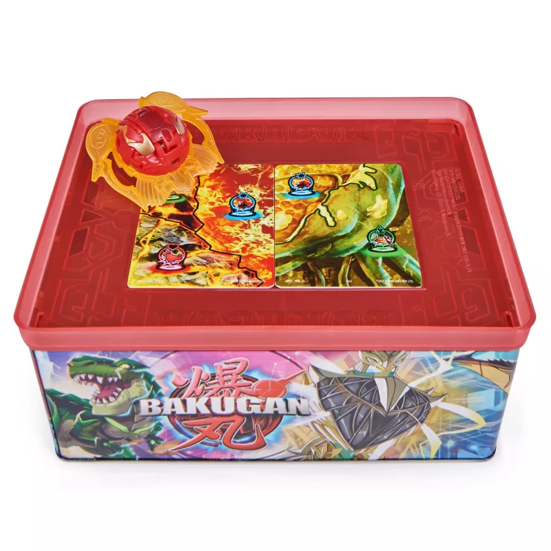Bakugan Baku-tin su Special Attack Mantid, pritaikomi, besisukantys veiksmo figūrėlė ir žaislų laikymo dėžutė, vaikų žaislai berniukams ir mergaitėms nuo 6 metų