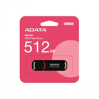 ADATA UV150 USB atmintukas 512 GB USB Type-A 3.2 Gen 1 (3.1 Gen 1) Juoda, Raudona