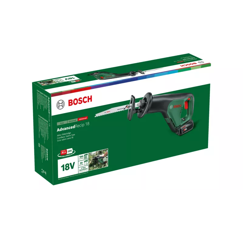 Bosch AdvancedRecip 18 300 spm Juoda, Žalia