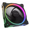 Ventiliatorius ASUS Prime MR120 ARGB Reverse Juoda 12 cm slydimo guolis