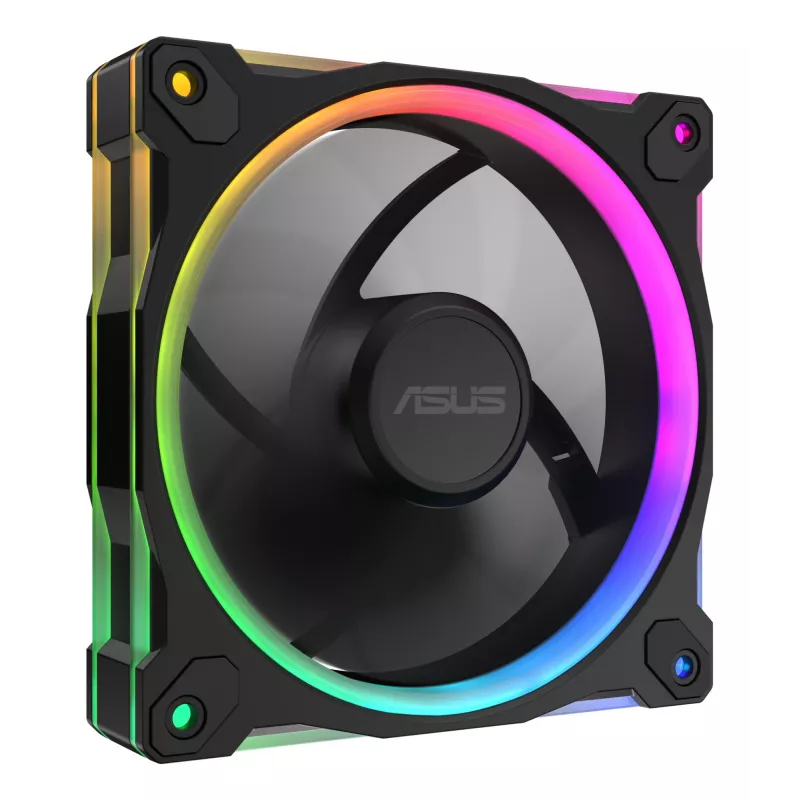 Ventiliatorius ASUS Prime MR120 ARGB Reverse Juoda 12 cm slydimo guolis