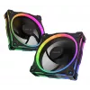 Ventiliatorius ASUS Prime MR120 ARGB Reverse Juoda 12 cm slydimo guolis